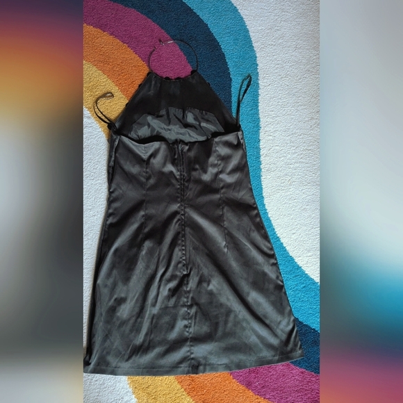 H&M Black Sequin Satin Dress Y2K Style - Picture 7 of 15